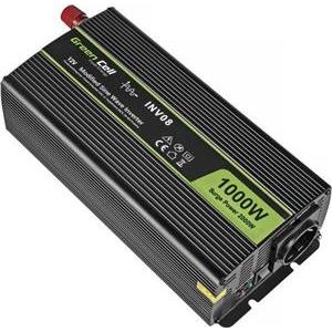 Green Cell KFZ Power Inverter 12V > 220V 1000/2000W Black