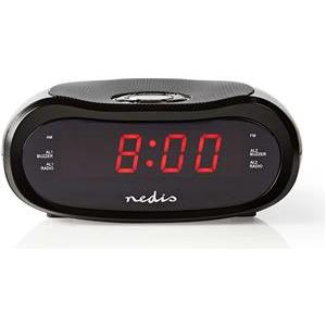 Radio budilica NEDIS LED Display, AM / FM, Snooze, crna