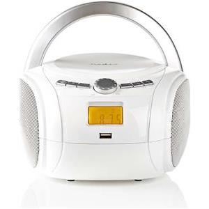 Prijenosni radio s CD-om/USB, Bluetooth® NEDIS Boombox, white