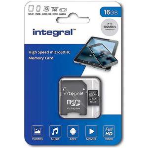 Integral 16GB High Speed microSDHC / XC V10 UHS-I U1