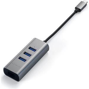 Satechi Aluminium TYPE-C Hub (3x USB 3.0,Ethernet) - Space Gray