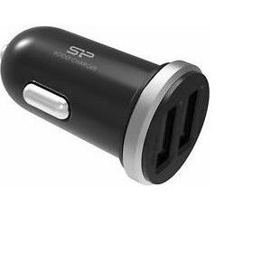 SP mobile AUTO ADAPTER 2.1A, Dual USB, Black