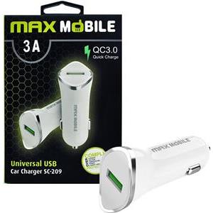 MAXMOBILE AUTO ADAPTER USB SC-209 QC 3.0,18W QUICK CHARGE 3A bijeli