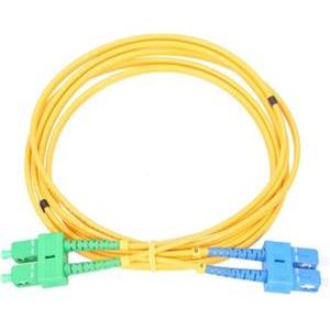 NFO Patch cord, SC UPC-SC APC, Singlemode 9 125, G.652D, Duplex, 1m