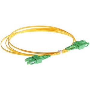 NFO Patch cord, SC APC-SC APC, Singlemode 9 125, G.657A2, Duplex, 3m