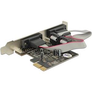 Delock PCI Express Card > 2 x Serial RS-232 - serial adapter - PCIe 2.0 - RS-232 x 2