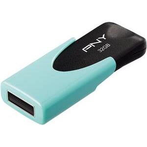 USB stick PNY Attaché 4 Pastel, 64GB, USB2.0, tirkizni
