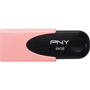 USB stick PNY Attaché 4 Pastel, 64GB, USB2.0, rozi