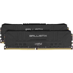 Memorija Crucial Ballistix Black DDR4 16GB Kit (2x8) PC4-28800 3600MT/s CL16 1.35V, BL2K8G36C16U4B