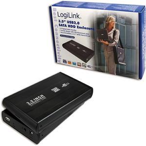 LogiLink Enclosure 3,5 Inch S-ATA HDD USB 2.0 Alu - storage enclosure - SATA 1.5Gb/s - USB 2.0