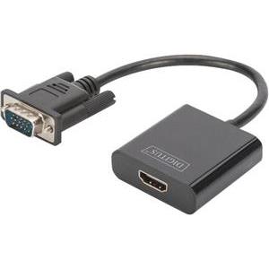 DIGITUS DA-70473 - video / audio adapter - HDMI / VGA - 15 cm