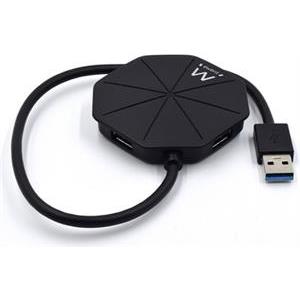 USB hub 4-port USB 3.1, black, Ewent EW1138