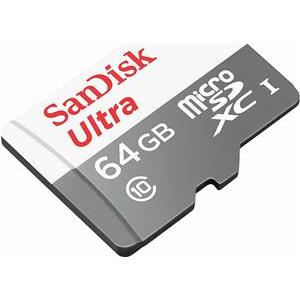 SanDisk 64GB Ultra microSDXC + SD Adapter 100MB/s Class 10 UHS-I