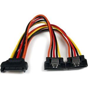StarTech.com 6in Latching SATA Power Y Splitter Cable Adapter - M/F - 6 inch Serial ATA Power Cable Splitter - SATA Power Y Cable Adapter - power splitter - 15.24 cm