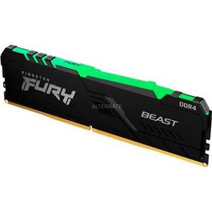 Memorija Kingston FURY Beast RGB - DDR4 - module - 8 GB - DIMM 288-pin - 2666 MHz / PC4-21300, KF426C16BBA/8