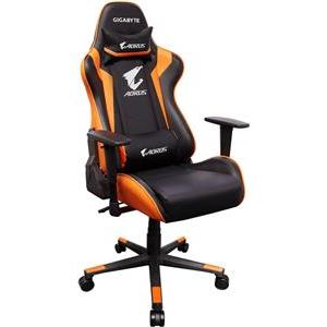 GIGABYTE AORUS Gaming Chair AGC300 V2 Black + Orange, headrest & lumbar cushion, 120kg max load
