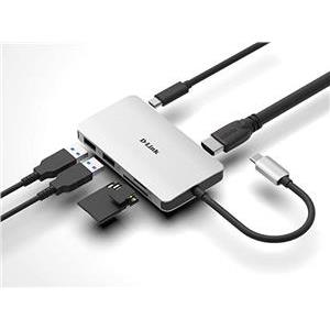 D-LINK USB-C 6-port USB 3.0 hub HDMI