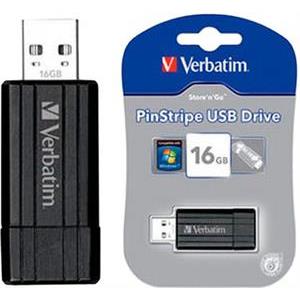 Verbatim PinStripe USB Drive - USB flash drive - 16 GB