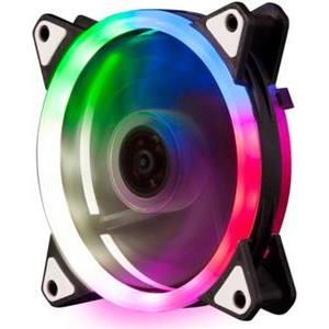 NaviaTec PC Case Dual Ring RGB Fan 12V 6pin power connector, 120mm