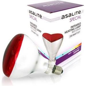 ASALITE IR lamp E27 250W 2800K red