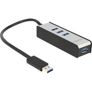 DeLock USB 3.0 External Hub 4 Port - hub - 4 ports