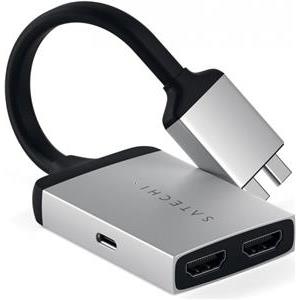 Satechi TYPE-C Dual HDMI Adapter - Silver