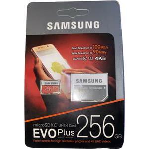 256GB Samsung EVO Plus MicroSDXC 130MB/s +Adapater