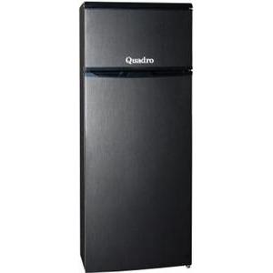 Hladnjak Quadro DFR-2600A Black, 260 l, 2 vrata, Staklene police+prozirne police u vratima, A klasa
