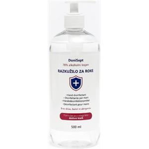 78% Alcohol - Hand sanitizer, 500 ml with pump (disinfectant)