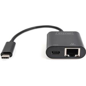 DIGITUS DN-3027 - network adapter - USB-C - Gigabit Ethernet + USB-C