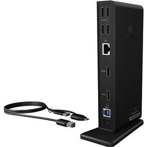 Docking station ICY BOX IB-DK2251AC, USB-C/B na 2x HDMI, USB-C, 3x USB 3.0 Type-A, 4x USB 2.0 Type-A, G-LAN RJ45, za notebook