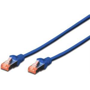 DIGITUS Patch Cable - patch cable - 3 m - blue, RAL 5017