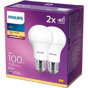 Philips LED žarulja, E27, A60, topla, 13W, mat. 2x