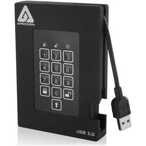 Apricorn Aegis Padlock Fortress - hard drive - 1 TB - USB 3.0