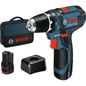 Bosch Akku-Bohrschrauber 12 V Li-Ion 1300 RPM Black, Blue, Red