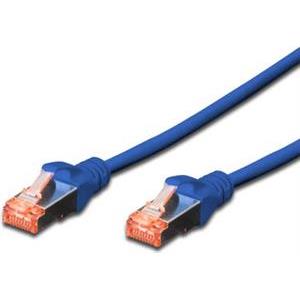 DIGITUS CAT 6 S/FTP patch cable, 0.5m, plavi