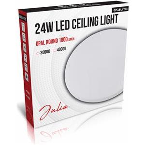 Ceiling LED light, round, 24W OPAL, 4000K, 1800lm