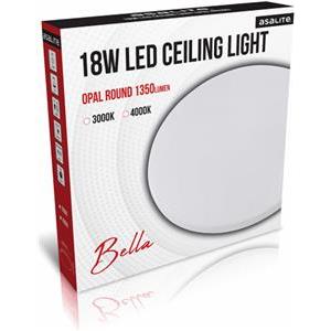 Ceiling LED light, round, 18W OPAL, 4000K, 1350lm