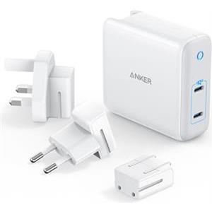 Anchor charger PowerPort III 2-Port 60W with attachments EU, US and UK