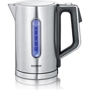 Severin WK 3418 electric kettle 1.7 L 3000 W Black, Stainless steel 