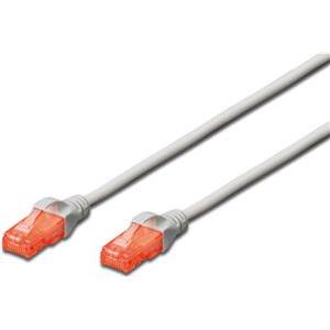 DIGITUS patch cable - 25 cm - gray