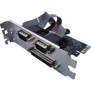 Asonic PCIE 2x ser. (RS232), 1x paralel port, + LP