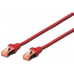 DIGITUS patch cable - 50 cm - red, RAL 3020