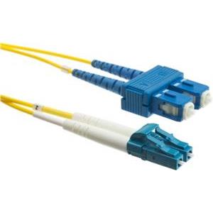 NFO Patch cord, LC UPC-SC UPC, Singlemode 9 125, G.657A2, 2mm, Duplex, 1m