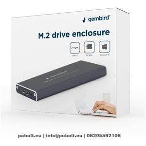 Gembird M.2 drive USB3.0 enclosure, black