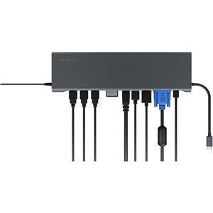 Docking station ICY BOX IB-DK2102-C, 3x USB 3.0, 1x USB-C, HDMI, mini DP, D-SUB, G-LAN RJ45, za Notebook