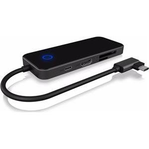 ICY BOX IB-DK4025-CPD USB Type-C™ DockingStation with integrated cable