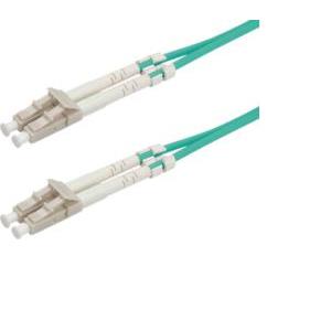 Roline optički mrežni kabel LC-LC 50/125µm OM3 duplex, 1.0m, tirkizni