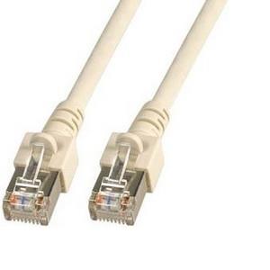 SF/UTP prespojni kabel Cat.5e PVC CCA AWG26, sivi, 1,5 m