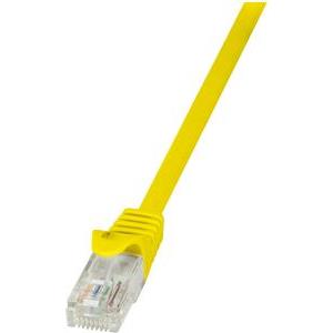 U/UTP prespojni kabel Cat.6 PVC CCA AWG24, žuti, 0,5 m